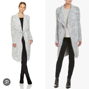 BB Dakota Textured Gray Cardigan
